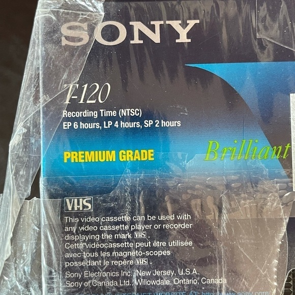 Sony premium VHS 6 hour blank tapes set of six new - Picture 7 of 13